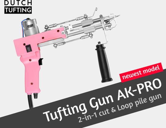 DUTCH - Tufting Gun AK-PRO - 2 in 1 Tuftpistool - Cut & Loop Pile (AK-1 &  AK-2) -... | bol.com