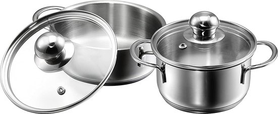 Swiss Pro | Luxe Pannenset - 12 delig - RVS Swiss Pro | Luxe Pannenset - 12 delig - RVS