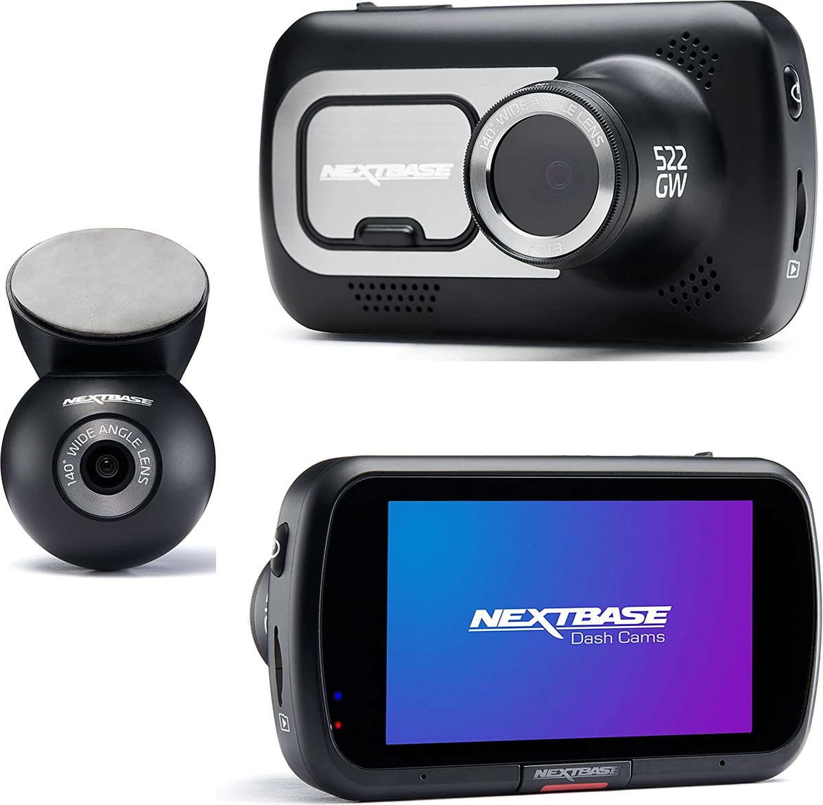 Nextbase 522GW + Rear window - dashcam - Dashcam voor auto met wifi - Nextbase dashcam