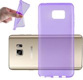 Cadorabo Hoesje voor Samsung Galaxy NOTE 5 in TRANSPARANT PAARS - Beschermhoes gemaakt van flexibel TPU Silicone Case Cover