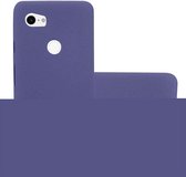 Cadorabo Hoesje voor Google PIXEL 2 XL in FROST DONKER BLAUW - Beschermhoes gemaakt van flexibel TPU silicone Case Cover