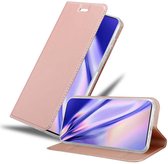 Cadorabo Hoesje voor Samsung Galaxy S20 ULTRA in CLASSY ROSE GOUD - Beschermhoes met magnetische sluiting, standfunctie en kaartvakje Book Case Cover Etui