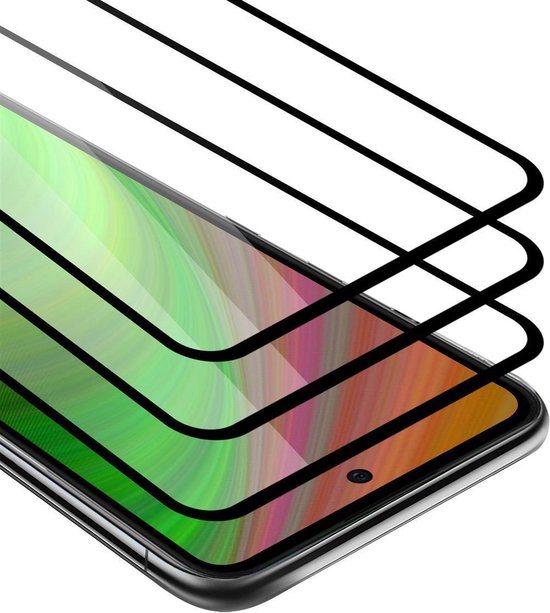 Film de protection plein écran Cadorabo 3x pour Xiaomi Mi 10T LITE - Film de protection en TRANSPARENT avec NOIR