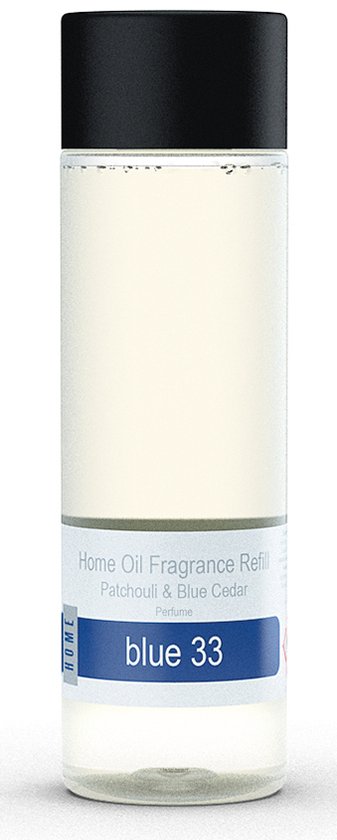 JANZEN Home Fragrance Refill Blue 33 Geurstokjes - Navulling Geurstokjes - Fris en Levendig - 200 ml
