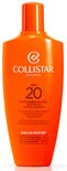Collistar zonnebrandmelk SPF 20, oranje fles met witte dop.
