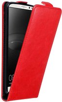 Cadorabo Hoesje geschikt voor Huawei MATE 8 in APPEL ROOD - Beschermhoes in flip design Case Cover met magnetische sluiting