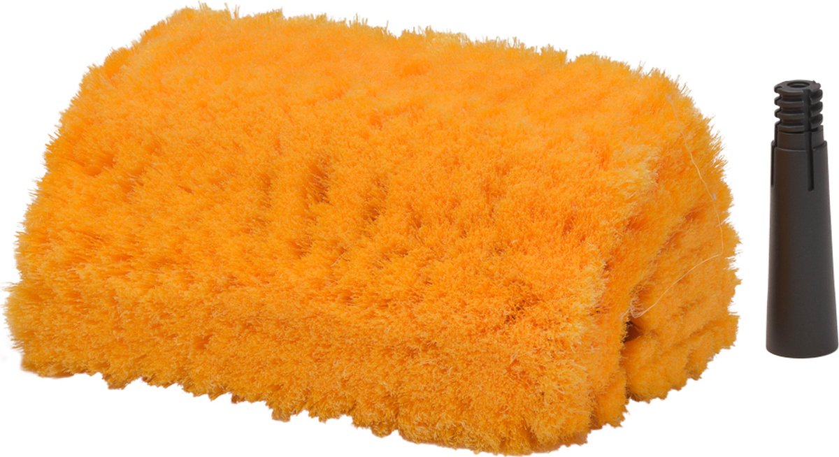 D&L Professionele Vijfzijdige Wasborstel - 25cm - Oranje
