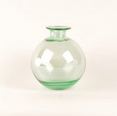 Design Vaas Bolvase With Neck - Fidrio SHINY GREEN - glas, mondgeblazen bloemenvaas - hoogte 23 cm