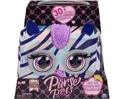 Purse Pets - Metallic Bag - Zebra - Interactief speelgoedtas meer dan 30 geluiden en lichteffecten