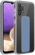 Cadorabo Hoesje geschikt voor Samsung Galaxy A32 4G in LICHTBLAUW - Beschermhoes gemaakt van flexibel TPU silicone Cover Case met houder en standfunctie