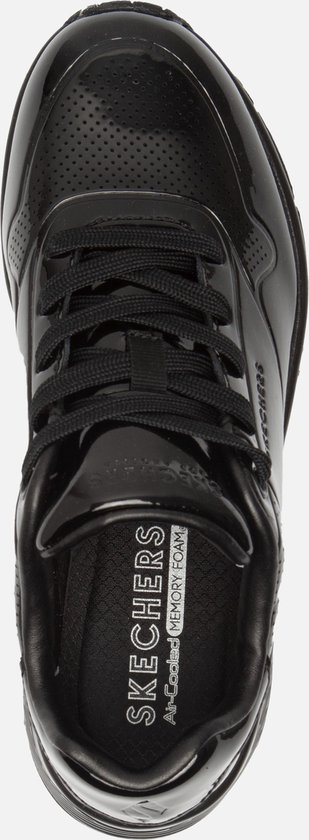 Skechers Uno - Shiny One Dames Sneakers - Black - Maat 38 | bol.com