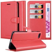 Cadorabo Hoesje geschikt voor Asus ZenFone 4 MAX (5.5 inch) in KARMIJN ROOD - Beschermhoes met magnetische sluiting, standfunctie en kaartvakje Book Case Cover Etui