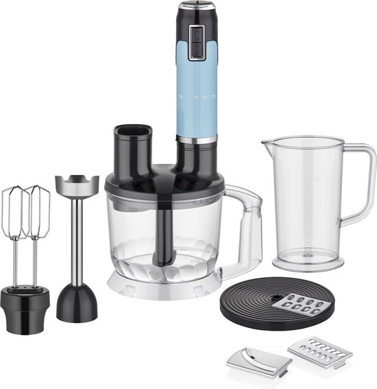 MasterChef Staafmixer met maatbeker, pureerstaaf 2-in-1, 700 ml beker