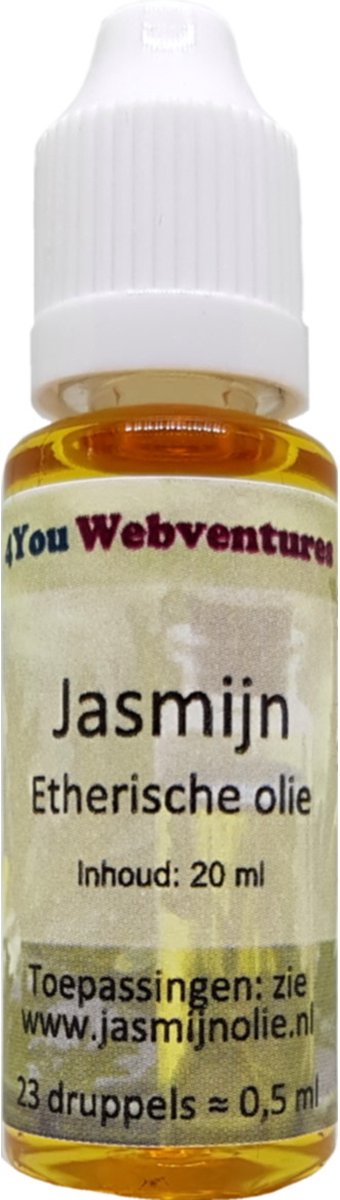 Goedkoopste Pure etherische jasmijnolie - 20 ml - etherische olie - essentiële jasmijn olie