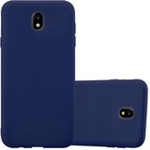 Cadorabo Hoesje geschikt voor Samsung Galaxy J5 2017 in CANDY DONKER BLAUW - Beschermhoes gemaakt van flexibel TPU silicone Case Cover