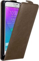 Cadorabo Hoesje geschikt voor Samsung Galaxy NOTE EDGE in KOFFIE BRUIN - Beschermhoes in flip design Case Cover met magnetische sluiting