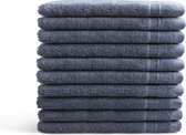 Washandjes Luxor Hotel Deluxe -10 stuks - 16x21 - jeans blauw