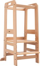 Hauck Learn N Explore - Leertoren - Opstapje - FSC® Mix Gecertificeerd Beukenhout - Natural