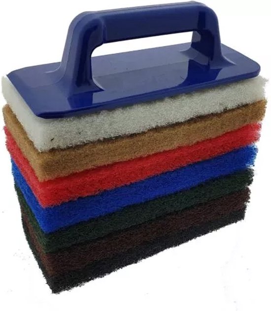 jeu de patins de ponçage | y compris 6 patins de ponçage | avec support à main pour le nettoyage des bords | Tampons Doodlebug