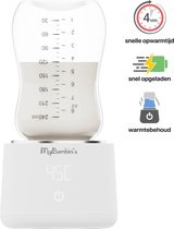 MyBambini's Bottle Warmer Pro™ - Draagbare Baby Flessenwarmer voor Onderweg - Wit - Geschikt voor AVENT Philips, Chicco & Dodie