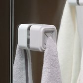 2 Stuks Zelfklevende Handdoek Houder Set - Handdoekhaak - Zuignap - Keuken Opberg Haken - Zonder Boren - Theedoek Houder