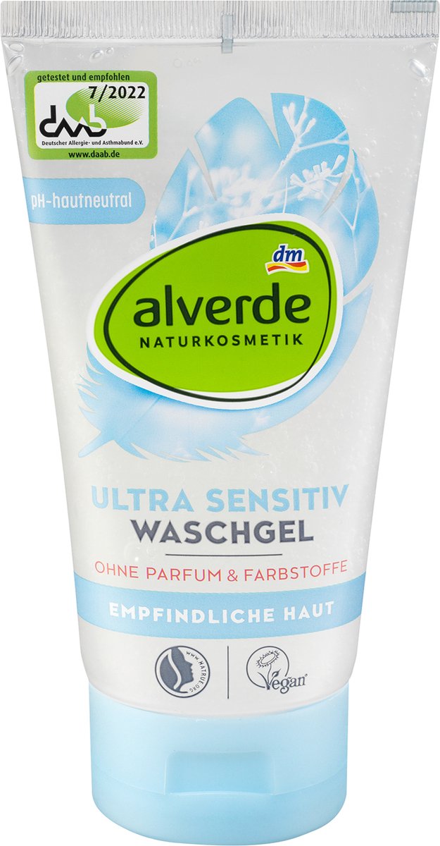 alverde NATURKOSMETIK Ultra Sensitive wasgel, 150 ml