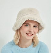 Beige Winter Hoed Muts - Bucket Hoed Muts - Teddy Hat