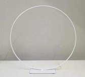 Metalen ring op voet 30 cm Wit - DIY - Hobby product - Home decoratie - bloemschikmateriaal - Wit Cirkel - Better by Nature