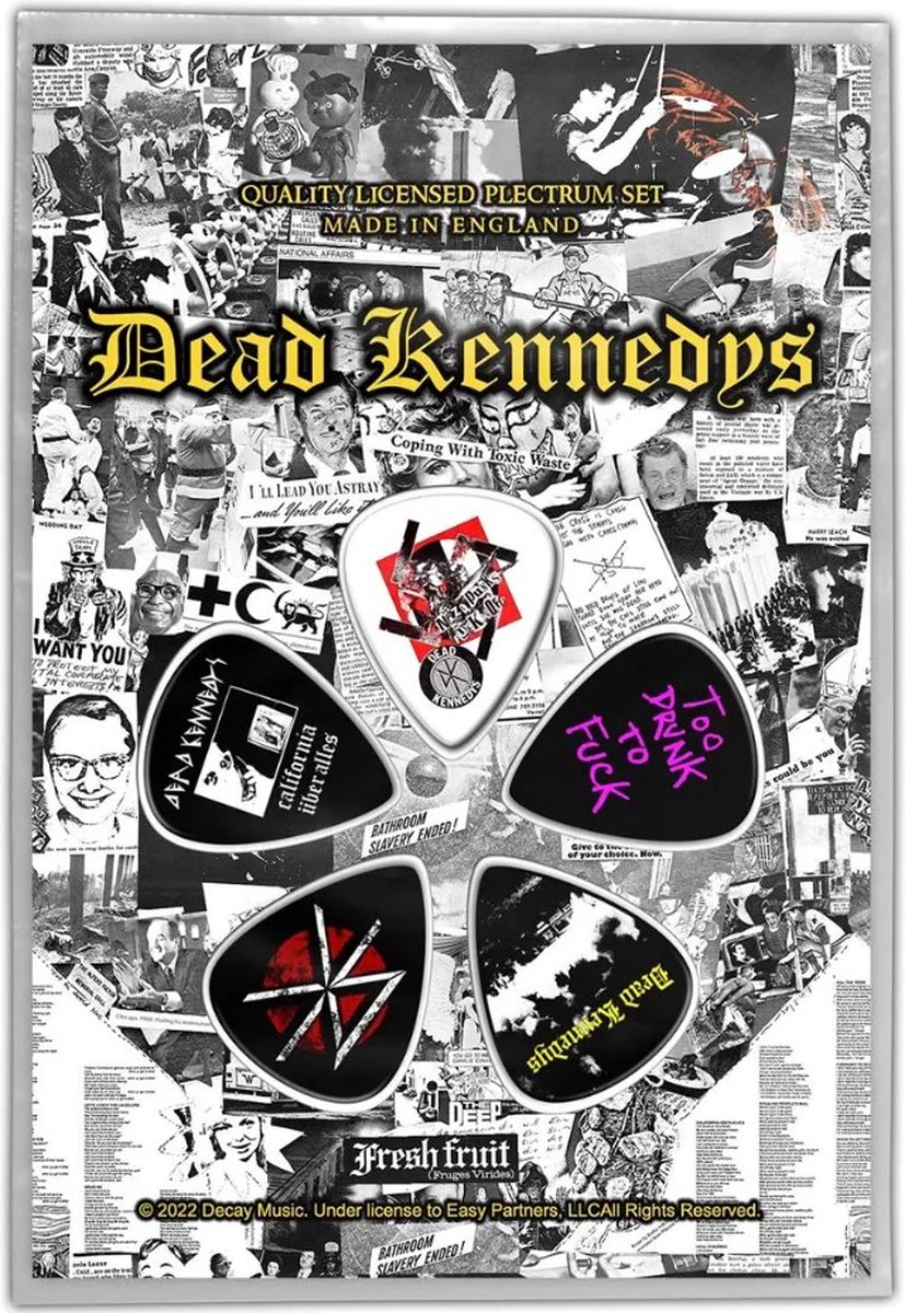 Dead Kennedys - Fresh Fruit Plectrum - Set van 5 - Multicolours