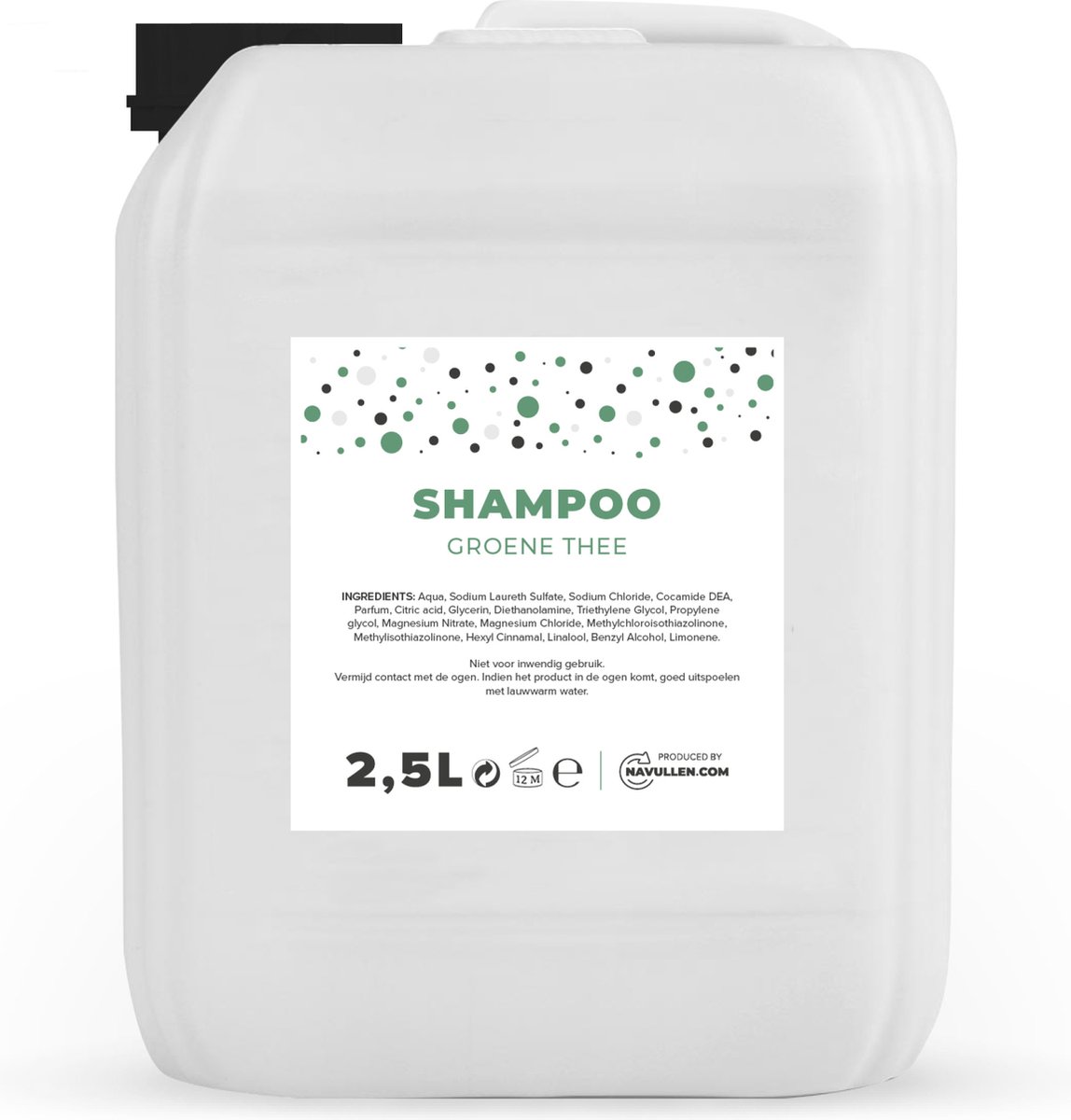 Shampoo - Groene thee - 5 Liter - Jerrycan - Navulling - Navullen