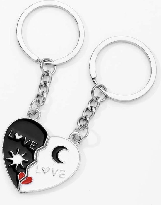 nood Feest Lol Koppel Love Sleutelhanger | Valentijn | RVS | Liefdes Cadeau | Romantisch |  Cadeau... | bol.com