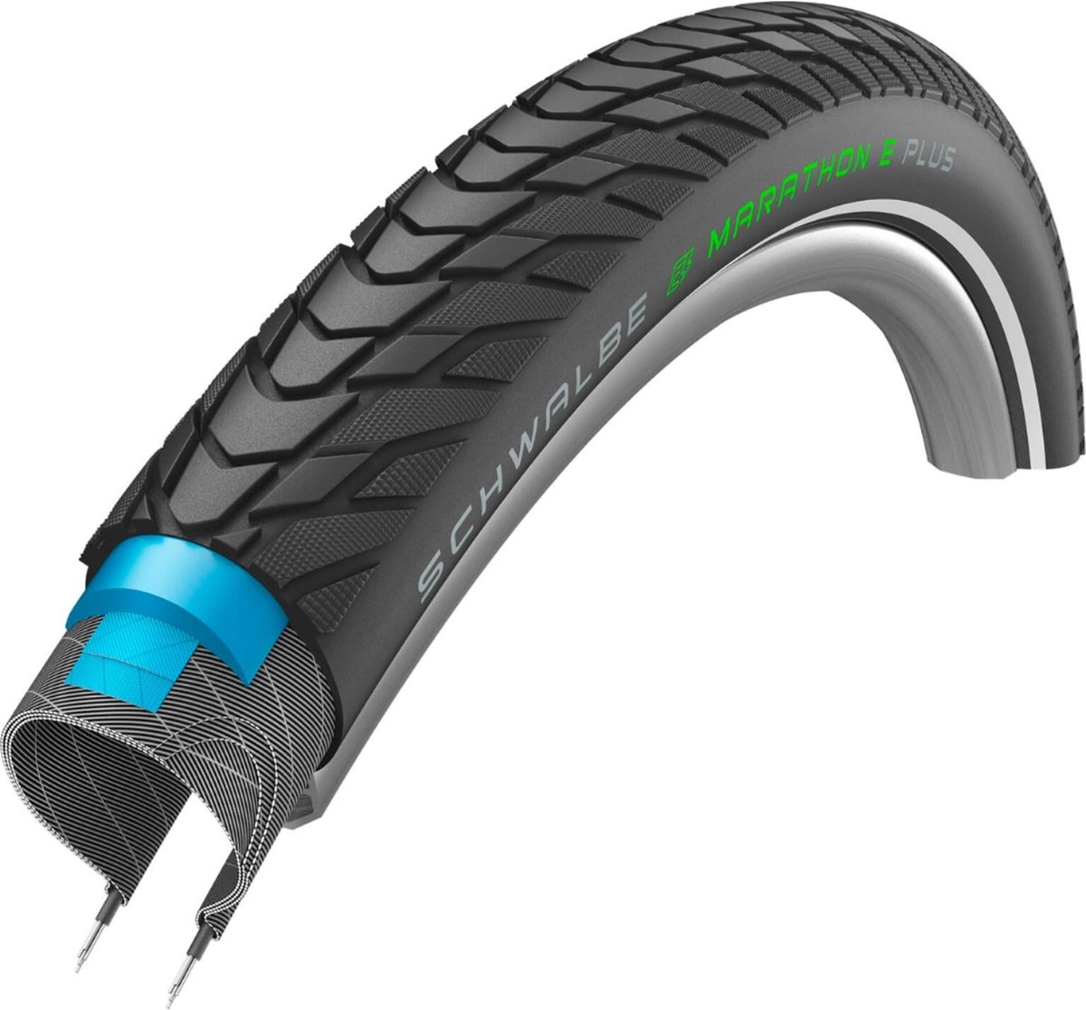 Buitenband Schwalbe Marathon E-Plus Performance Line 28 x 2.00 / 50-622 mm - zwart met reflectie — cadeau in Eten & Drinken - foto 7