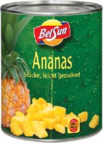 BelSun ananasstukjes, licht gezoet - blik 850 ml