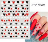 Nagelstickers | Nail art stickers | Valentijn | Zomer | Vakantie | Nagels | Nagelstickers Valentijn | Decoratie | 1 vel