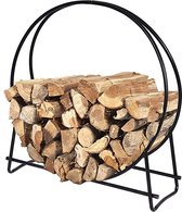 Firewood Rack - haardhoutrek \ haardbestek, brandhoutrek \ fireplace cutlery, firewood rack 76 x 33 x 82 cm