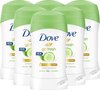 Dove Go Fresh Cucumber Green Tea Deodorant Vrouw - 6 x 40 ml - Deodorant Vrouw Voordeelverpakking
