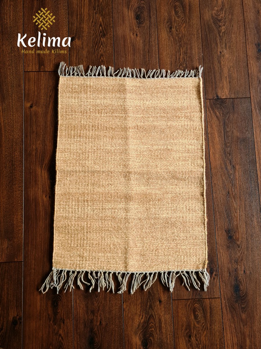 145x99 handgeweven Oosterse wollen kelim vloerkleed ID8092 - Vintage Perzische en Oosterse Tapijten