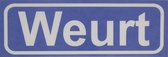 Aimant de réfrigérateur avec nom de lieu Weurt.