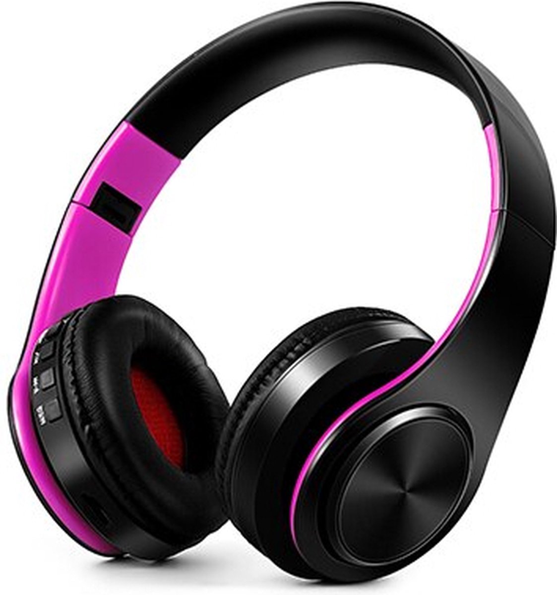 InHarmony® - Koptelefoon - Headset - Roze Zwart - Active Noise Cancelling Koptelefoon - Over-Ear - Micro-USB - Draadloos - Headphone - Bluetooth - Hybrid ANC tot 86dB - Handsfree bellen - Geschikt voor Apple & Android - 40mm luidspreker