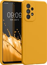 kwmobile telefoonhoesje geschikt voor Samsung Galaxy A33 5G - Hoesje met siliconen coating - Smartphone case in mango