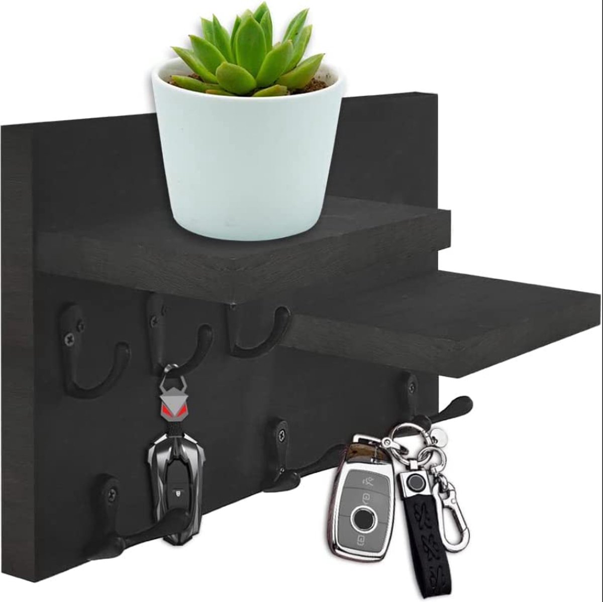 Boîte De Verrouillage Murale 10x10 Cm Noire Avec Clés - Neuf Jamais Utilisé - Yoan