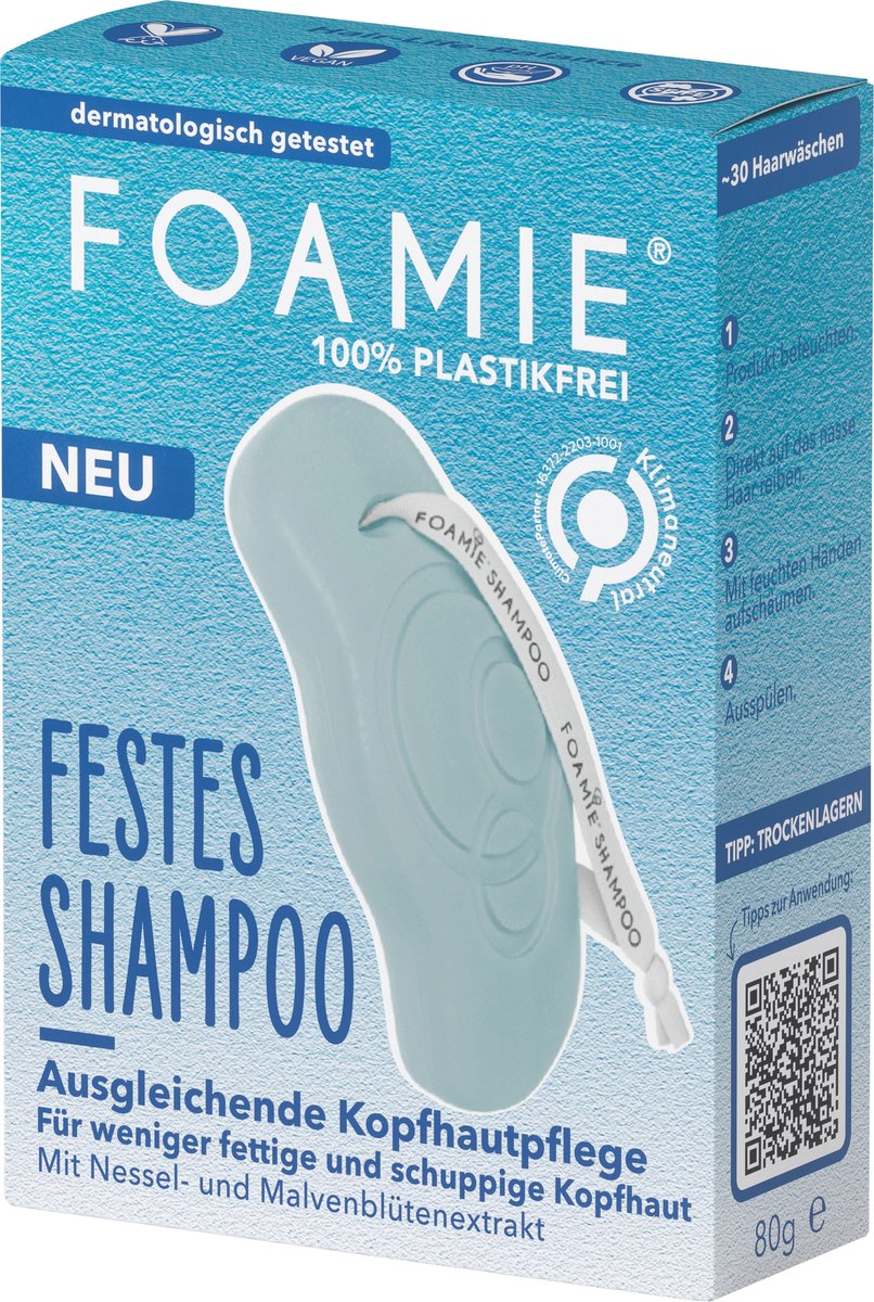 Foamie Solid Shampoo Balancing Scalp Care, 80 g
