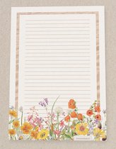 Papier à lettres - 24 feuilles format A4 - Lovely Flowers - Meer Leuks - Notepaper - Copy paper