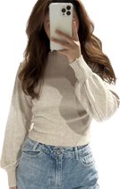 Beige - Knitted Top - Pofmouw - Onesize