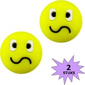 Fako Bijoux® - Tennisdemper - Tennis Demper - Emoji - Wacky - 2 Stuks