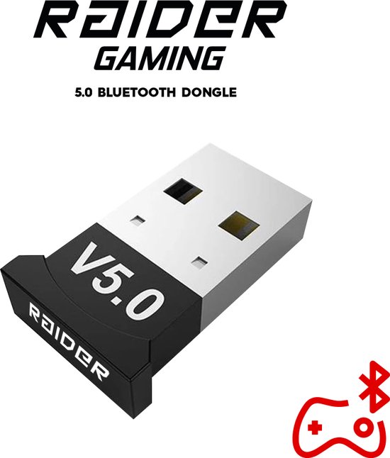 RAIDER Bluetooth Adapter 5.0 USB Dongle Bluetooth ontvanger voor Game