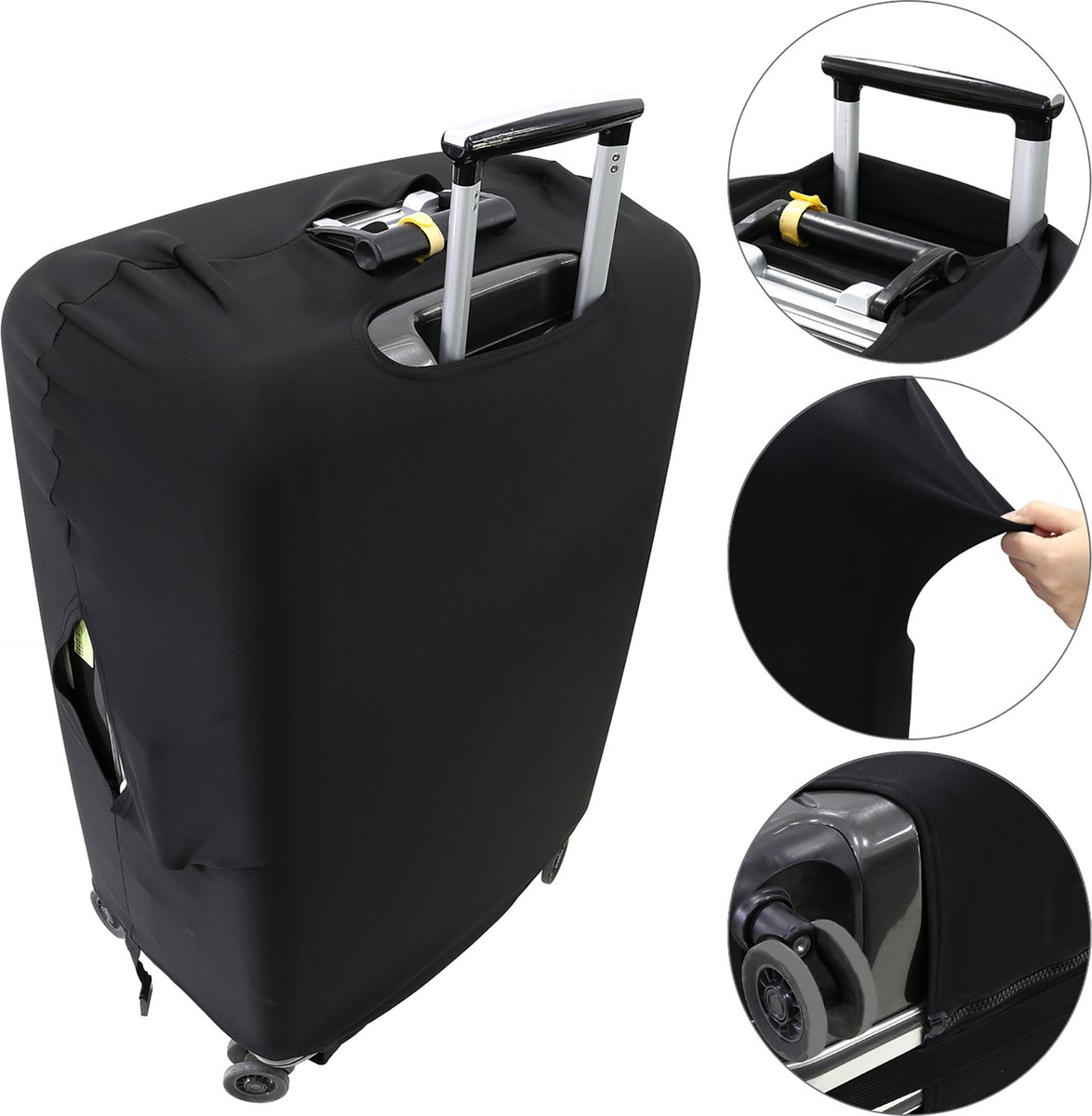 kwmobile Housse de valise élastique compatible avec valise (L) - Housse de  protection