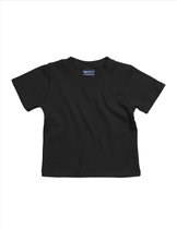 BabyBugz - T-shirt Bébé - Zwart- 100% Katoen biologique - 50-56