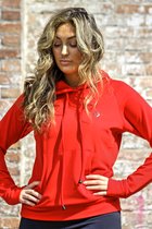 JUSS7 Sportswear - Sport Hoodie Dames - Comfort, Kwaliteit en Sportief - Rood - L