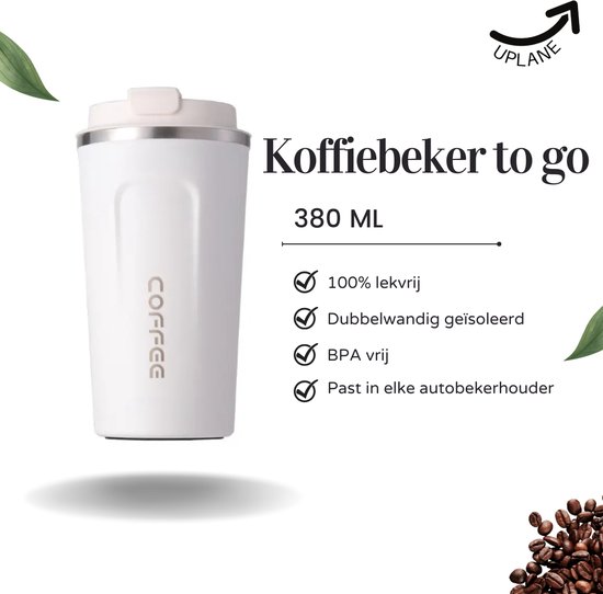 RVS Koffiebeker To Go - 450 ml - Nederland B.V